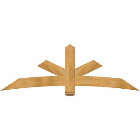 Ekena Millwork Alberta Rough Sawn Timber Gable Bracket, Western Red Cedar, 84"W x 28"H x 4"D x 6"F, 8/12 Pitch GBW084X28X0406ALB00RWR